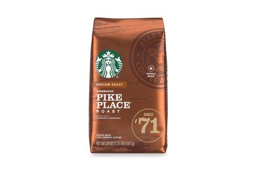 Pike Place Starbucks coffee beans