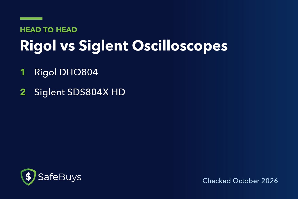Rigol vs Siglent Oscilloscopes: Rigol DHO804 vs Siglent SDS804X HD